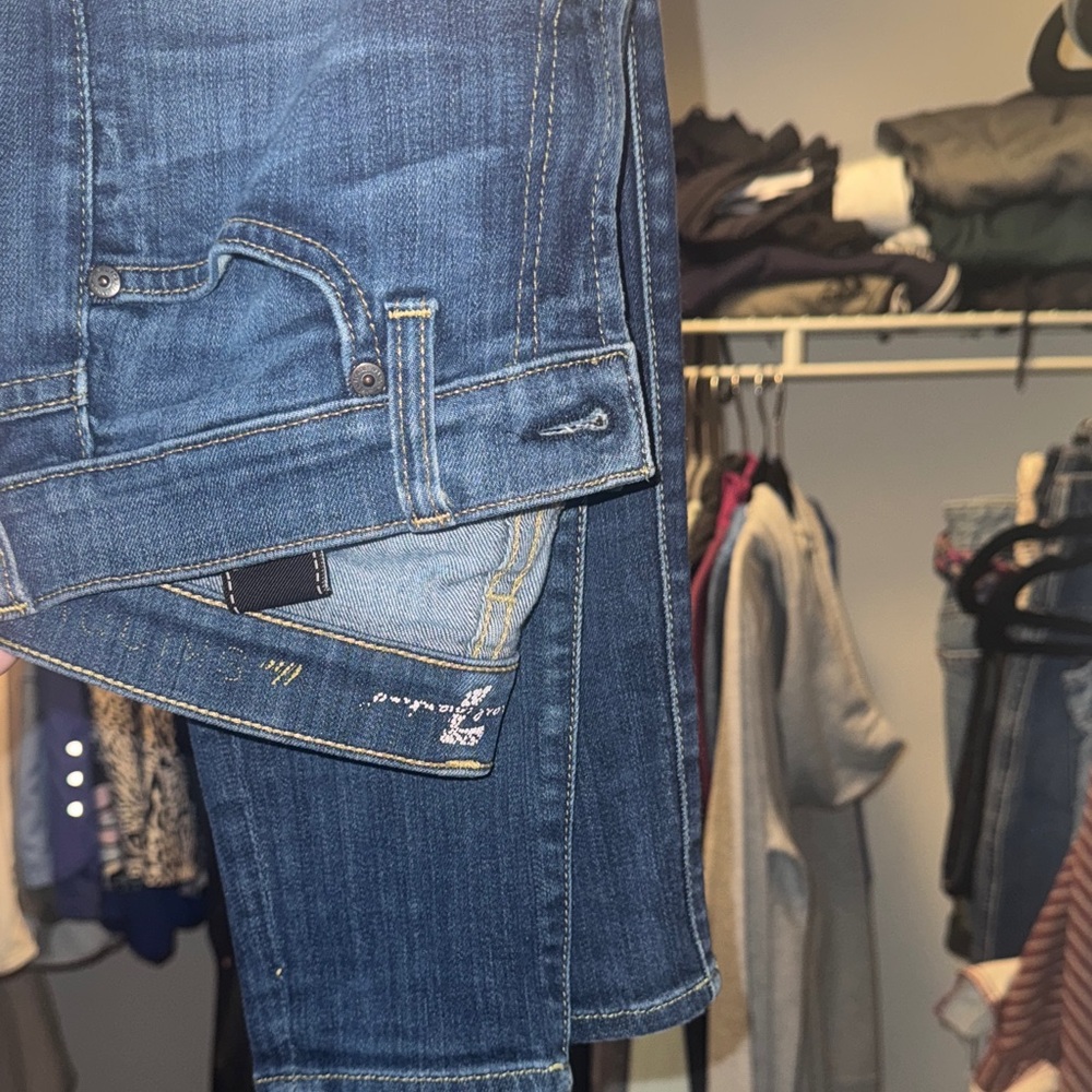 7 For All Mankind Dark Blue Jeans